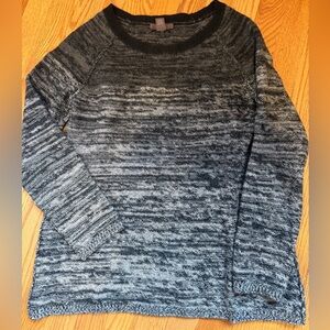 Saffron Women's Black and Gray 100% Cashmere Sweater